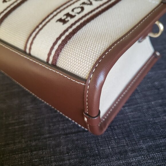 Smith Mini Tote in Canvas Leather Mix - Picture 3 of 8